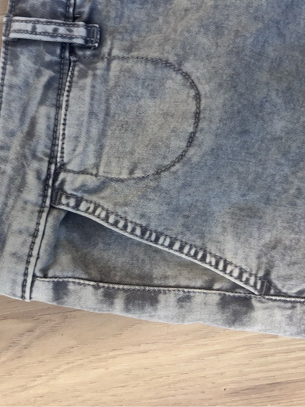 Anthropologie Chino acid wash gray shorts size 26 - Picture 2 of 6